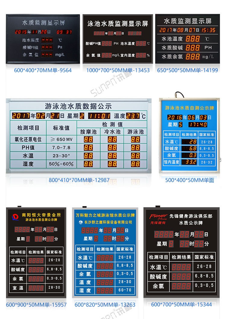 游泳池水質(zhì)公示牌設(shè)計