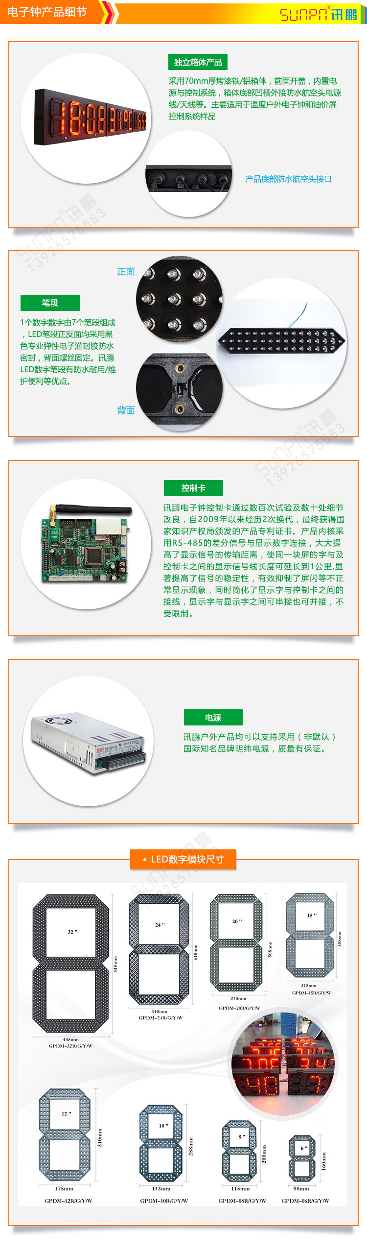 戶(hù)外LED電子鐘產(chǎn)品細(xì)節(jié)