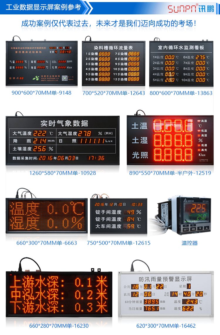 LED農(nóng)業(yè)數(shù)據(jù)顯示看板案例參考