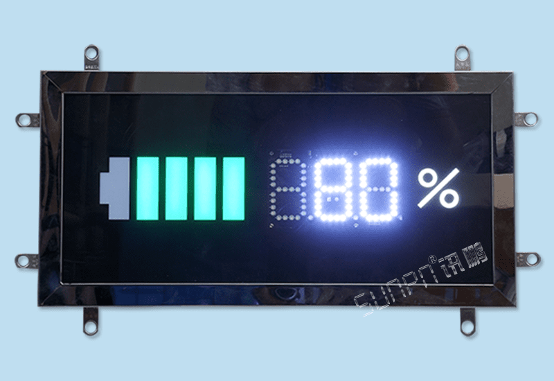 訊鵬定制化LED顯示屏-充電樁電池電量充電進(jìn)度電子看板RS485通訊屏支持提供通訊協(xié)議