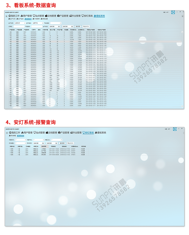 精益生產(chǎn)管理看板軟件界面展示