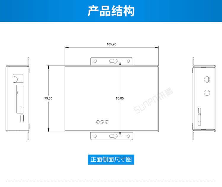 GPS/GPRS無線通訊終端產品結構圖