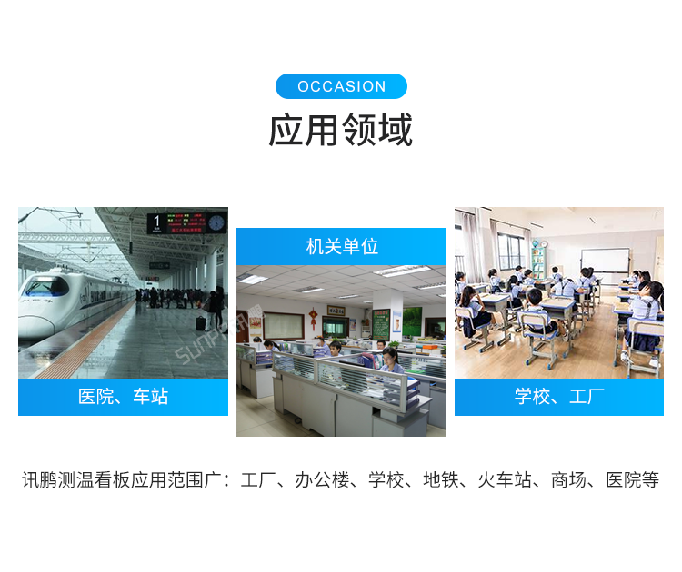 防疫自動(dòng)測(cè)溫看板應(yīng)用場(chǎng)景