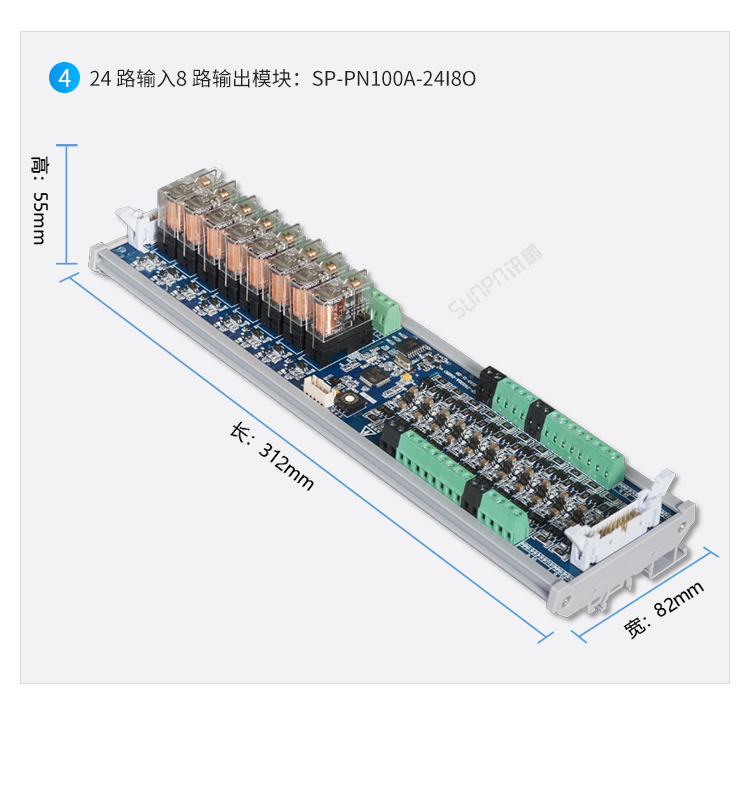 Profinet總線IO模塊尺寸參考