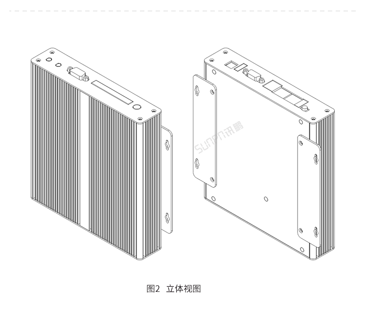 嵌入式工控小電腦產品結構圖