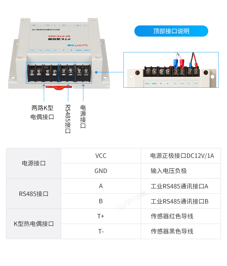 工業(yè)溫控器接口說明