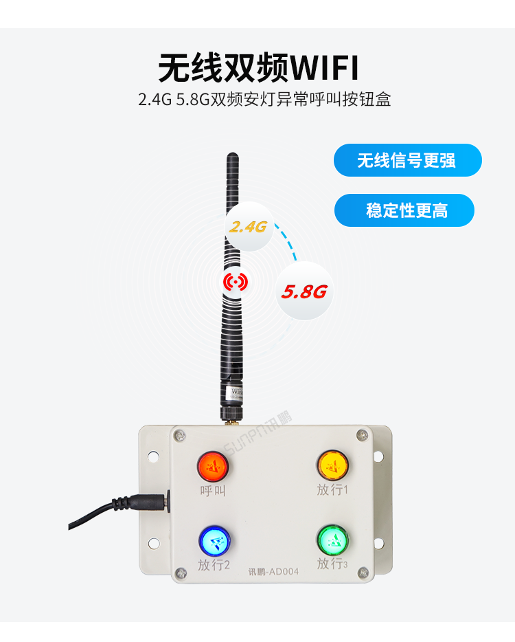 AGV物料小車wifi呼叫器無線雙頻