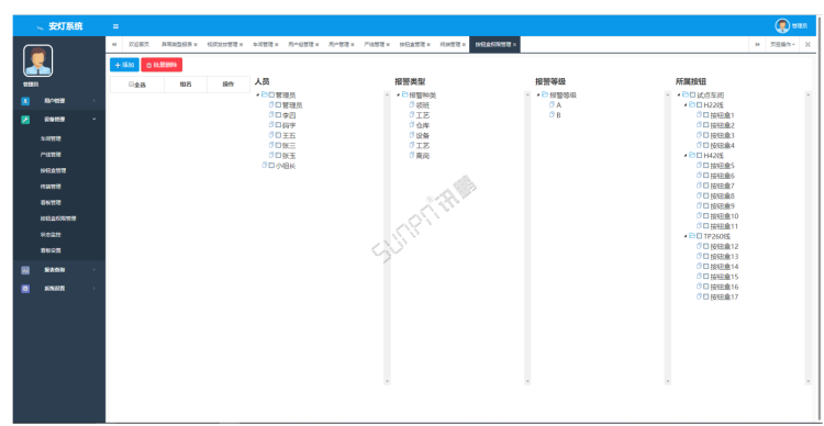 安燈系統(tǒng)軟件管理后臺(tái)界面