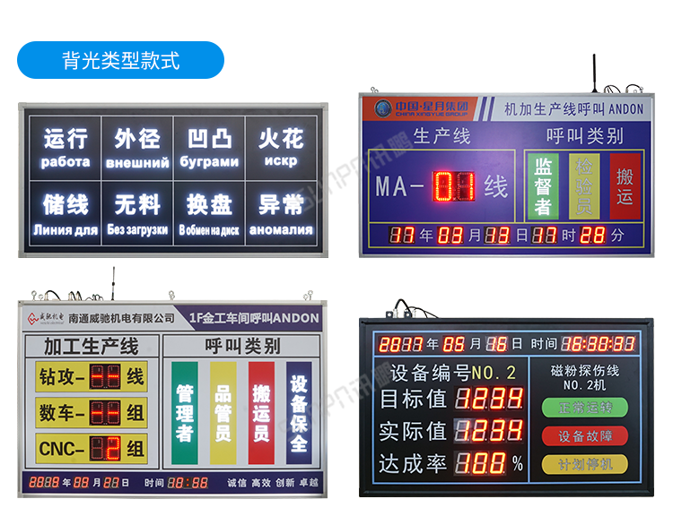 安燈andon系統(tǒng)-部分案例參考